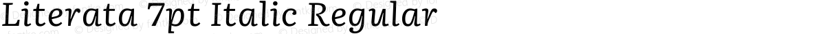 Literata 7pt Italic Regular