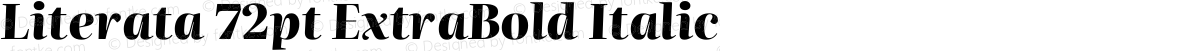 Literata 72pt ExtraBold Italic