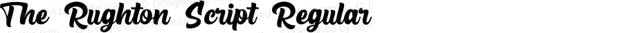 The Rughton Script Regular