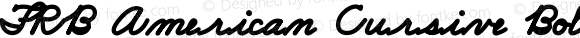 FRB American Cursive Bold Italic