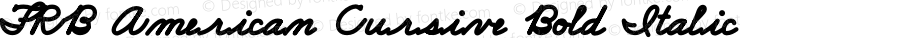 FRB American Cursive Black