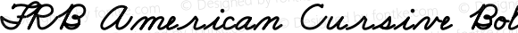 FRB American Cursive Bold Italic