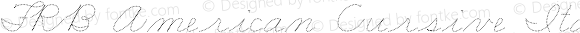 FRB American Cursive DottedLight