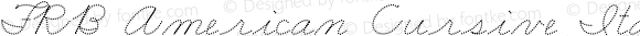 FRB American Cursive DottedMedium