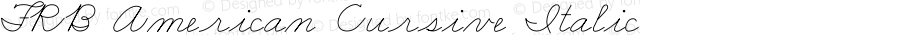 FRB American Cursive Extralight