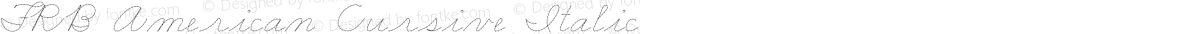 FRB American Cursive Italic