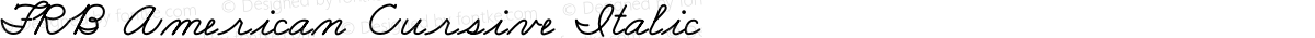 FRB American Cursive Italic