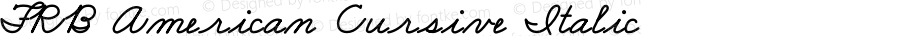 FRB American Cursive Semibold