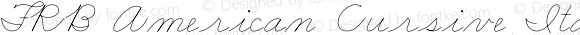 FRB American Cursive Thin