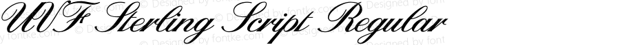 UVF Sterling Script