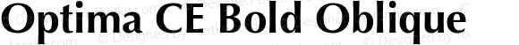 Optima CE Bold Oblique