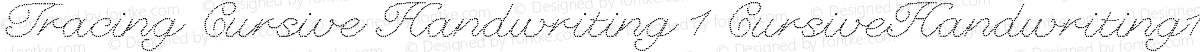 Tracing Cursive Handwriting 1 CursiveHandwriting1