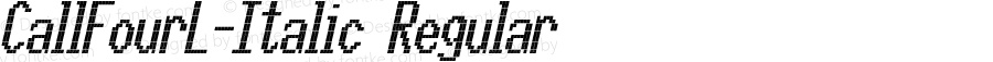 CallFourL-Italic Regular 004.301