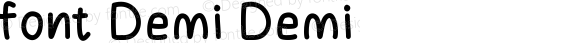 font Demi Demi