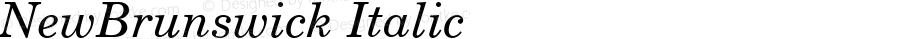 NewBrunswick Italic