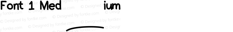 Font 1 Medium