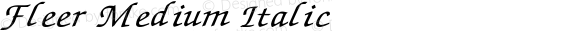 Fleer Medium Italic