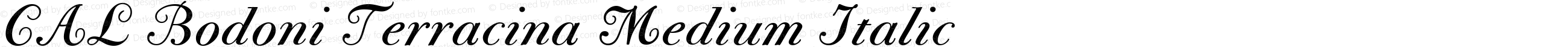 CAL Bodoni Terracina Medium Italic