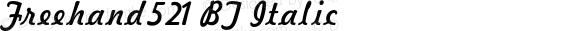Freehand521 BT Italic