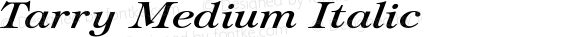 Tarry Medium Italic