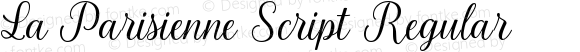 La Parisienne Script Regular