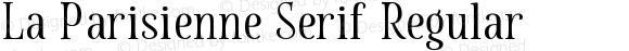 La Parisienne Serif Regular