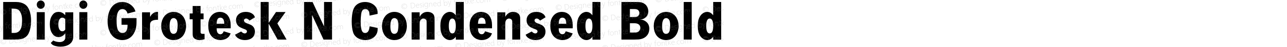 Digi Grotesk N Condensed Bold