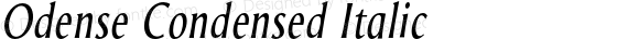 Odense Condensed Italic