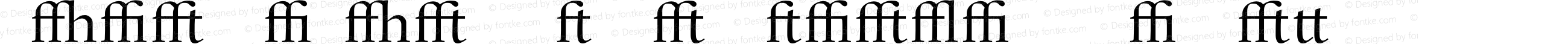 Whitenights LT Std Titling Ligatures