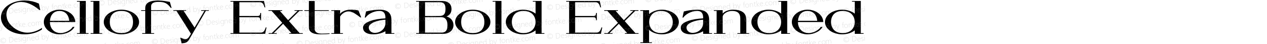 Cellofy Extra Bold Expanded