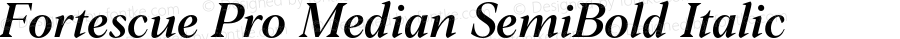 Fortescue Pro Median SemiBold Italic