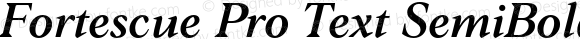 Fortescue Pro Text SemiBold Italic