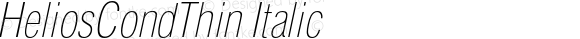 HeliosCondThin-Italic