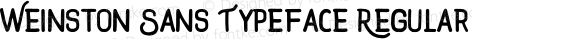 Weinston Sans Typeface Regular