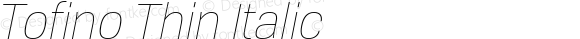 Tofino Thin Italic