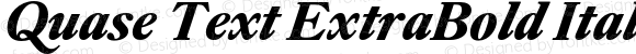 Quase Text ExtraBold Italic