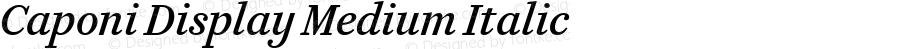 Caponi Display Medium Italic