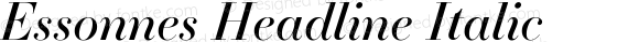 Essonnes Headline Italic