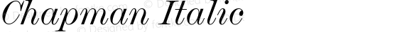 Chapman Italic