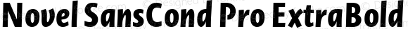 Novel SansCond Pro ExtraBold Italic