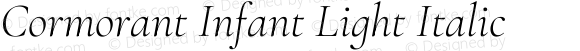 Cormorant Infant Light Italic