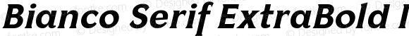 Bianco Serif ExtraBold Italic