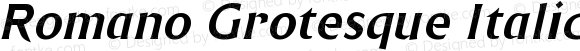 Romano Grotesque Italic