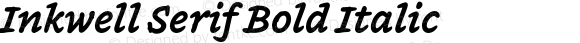 Inkwell Serif Bold Italic