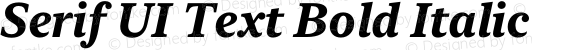 Serif UI Text Bold Italic
