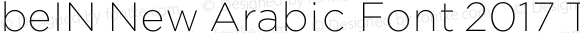 beIN New Arabic Font 2017 Thin Version 1.000