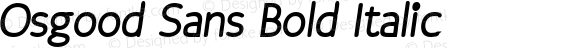 Osgood Sans Bold Italic
