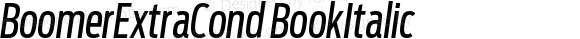 BoomerExtraCond BookItalic