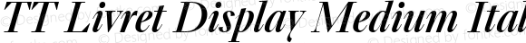 TT Livret Display Medium Italic