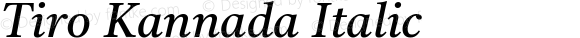 Tiro Kannada Italic